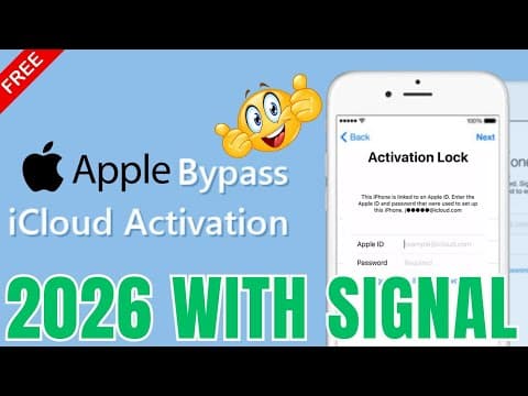 FREE IPHONE 8, 8 PLUS ICLOUD, PASSCODE BYPASS WITH SIGNAL ALL IOS VERSION